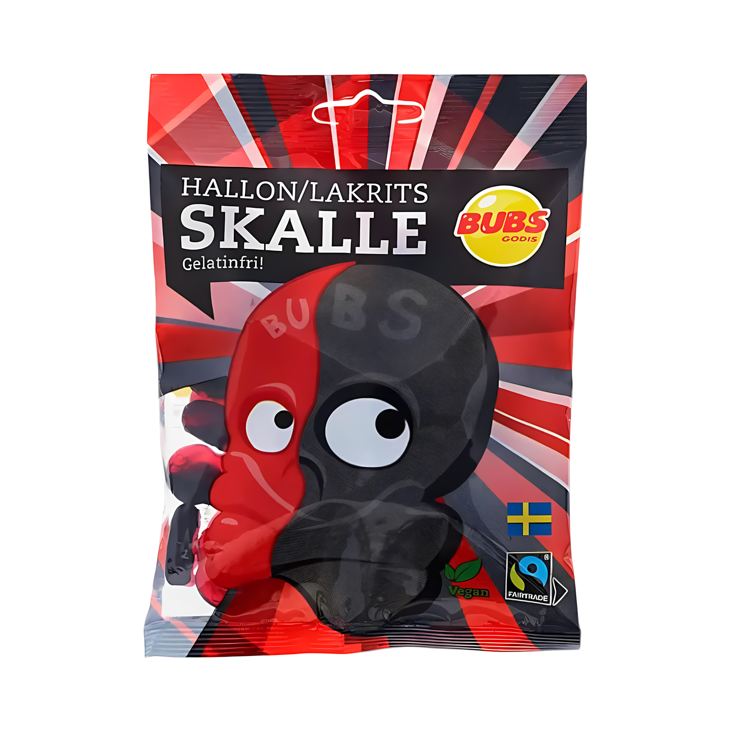 CANDY BUBS 90 GR HALLON LAKRITS SKALLE | 16 x 90g