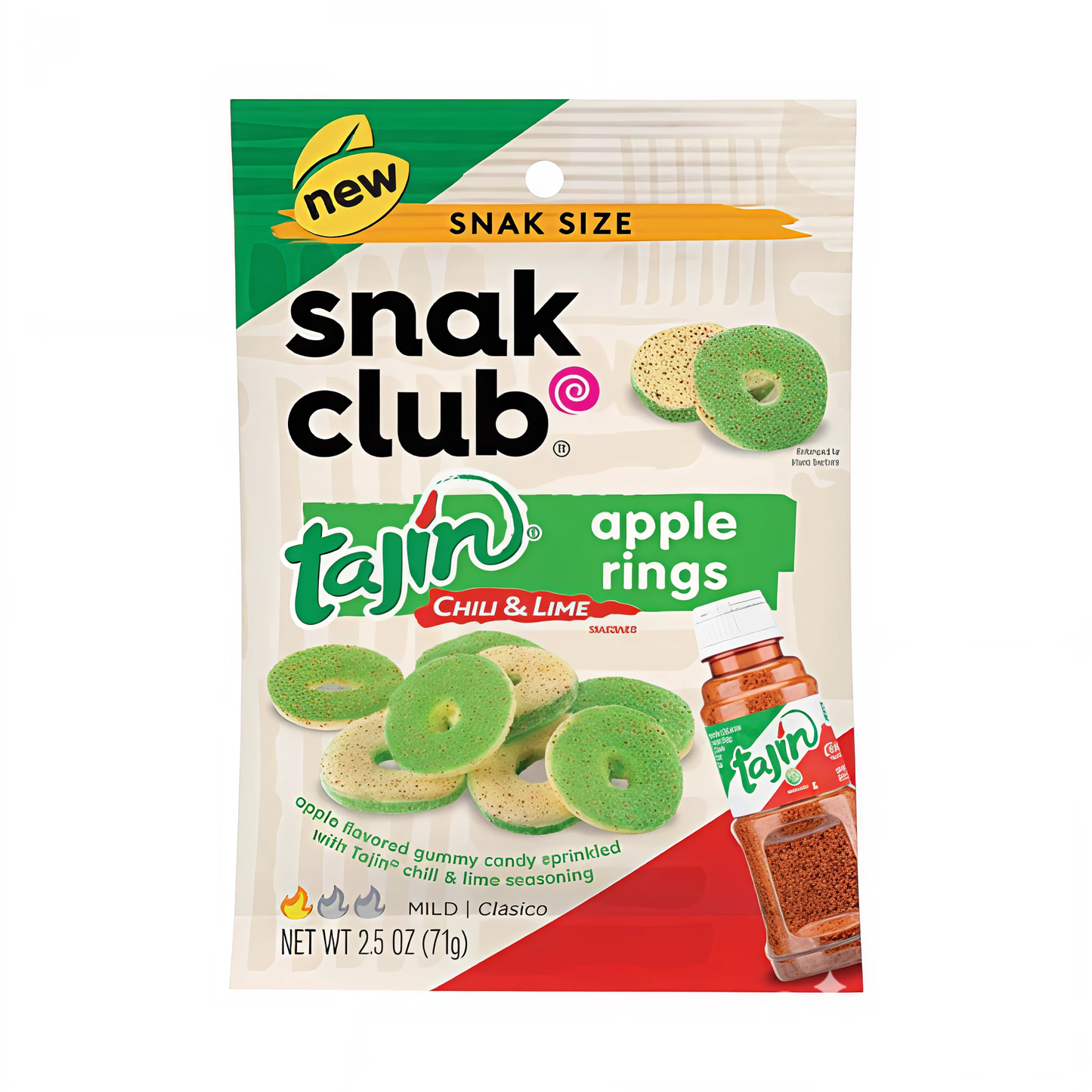 CANDY SNAK CLUB 71 GR TAJIN APPLE RINGS | 12 x 71g