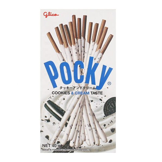 PASTR POCKY 10 x 40 GR COOKIES & CREAM