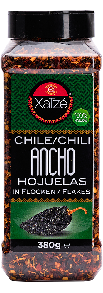 CHILE XATZE 380 GR CHILE ANCHO HOJUELAS