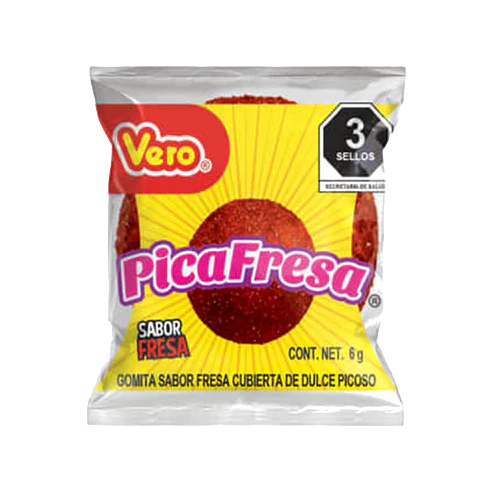 CANDY VERO 100 x 6 GR PIKA FRESA