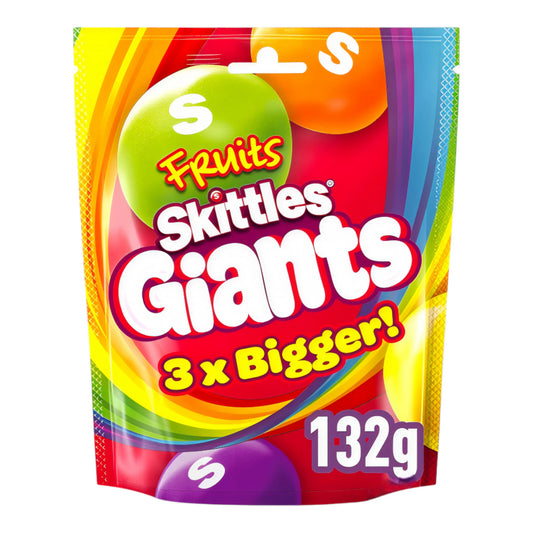 CANDY SKITTLES 132 GR FRUIT GIANTS | 15 x 132g