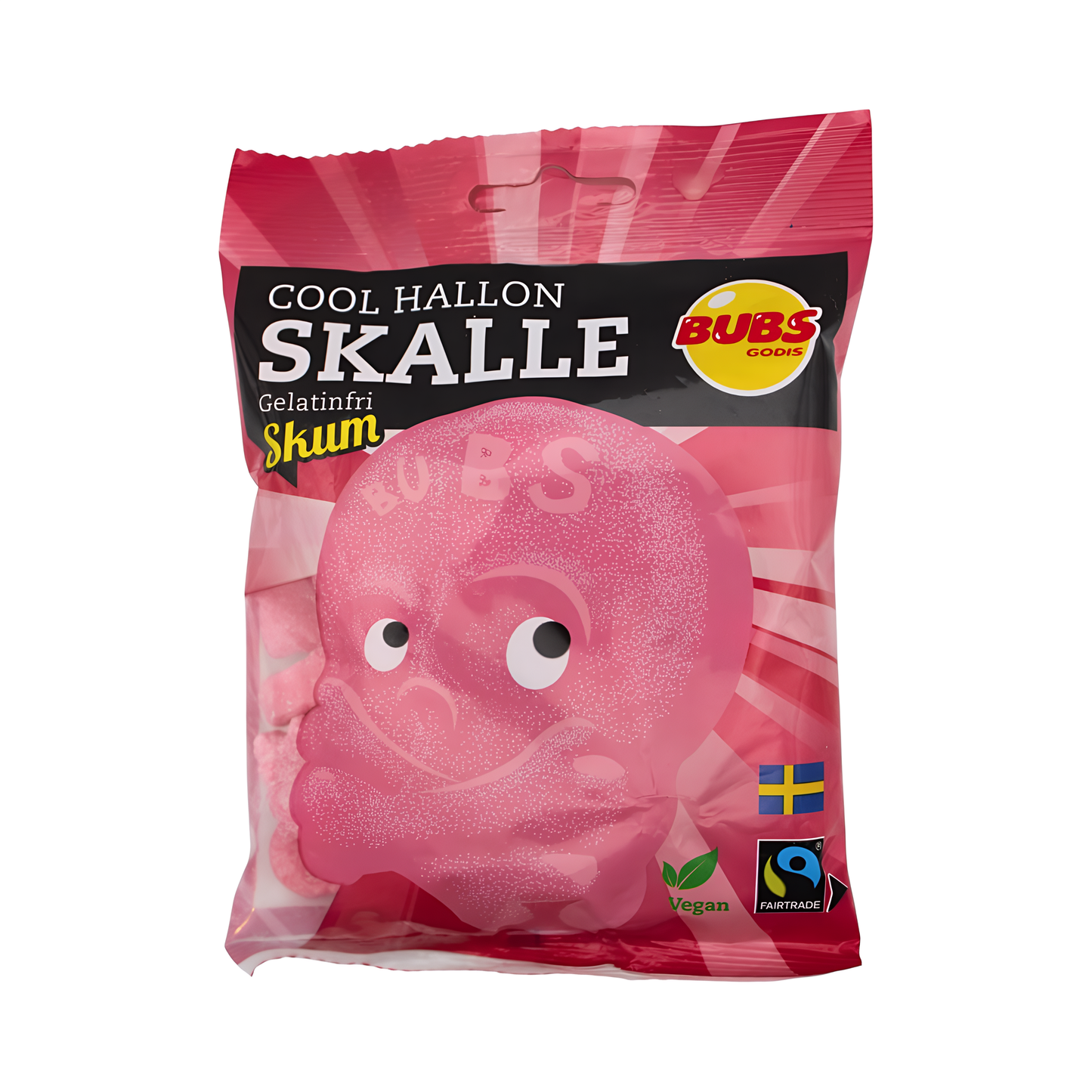 CANDY BUBS 90 GR COOL HALLON SKALLE SKUM | 12 x 90g