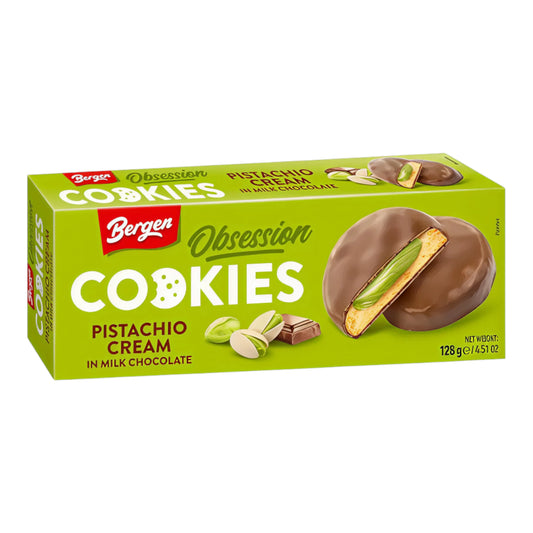 COOKI BERGEN 128 GR OBSSESION PISTACHIO MILK CHOCOLATE | 18 x 128g
