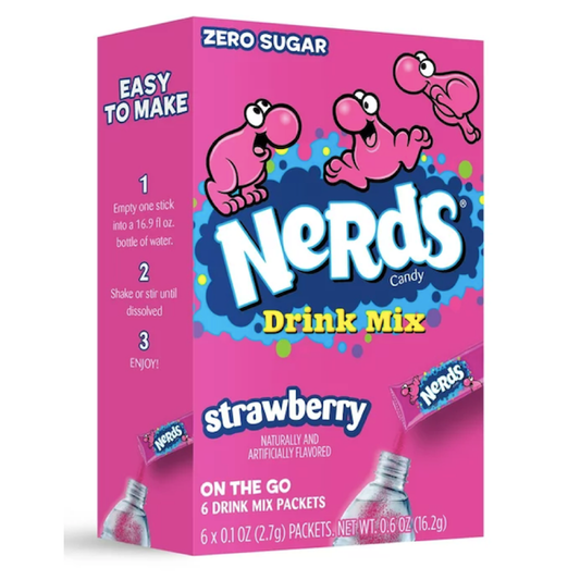 PWDDK NERDS 6 x 2.7 GR STRAWBERRY | 12 x 6 x 2.7g