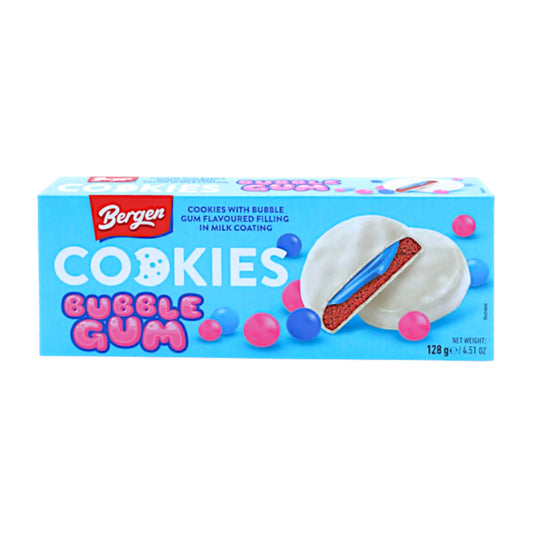 COOKI BERGEN 128 GR COOKIES BUBBLE GUM | 18 x 128g