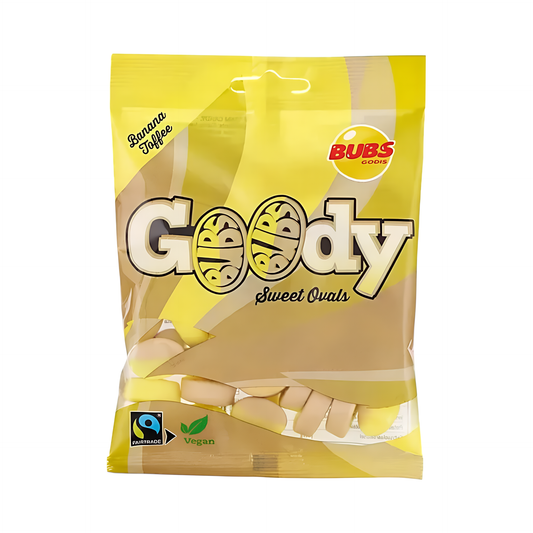 CANDY BUBS 90 GR GOODY BANANA TOFFE | 12 x 90g