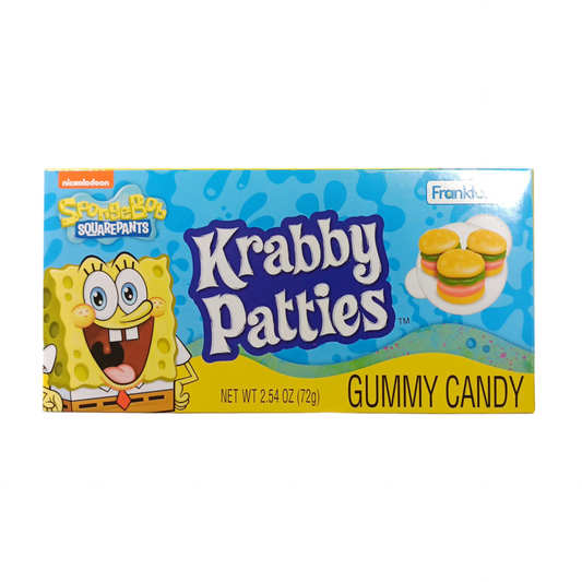 CANDY SPONGEBOB 72 GR KRABBY PATTIES THEATER BOX | 12 x 72g