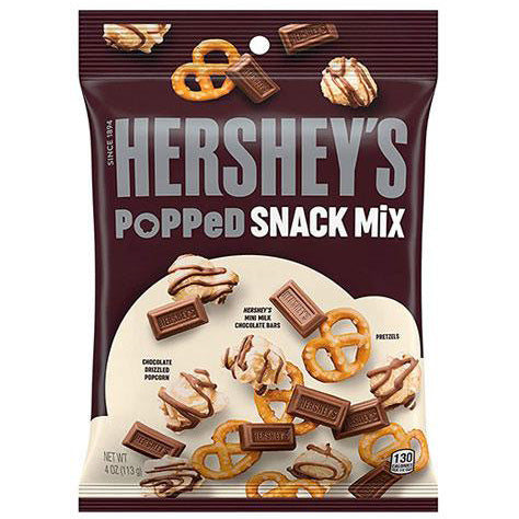 Hershey's Chocolate Popped Snack Mix | 12 x 113g