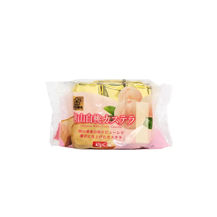 Sakura Seika Castella White Peach | 12 x 130g