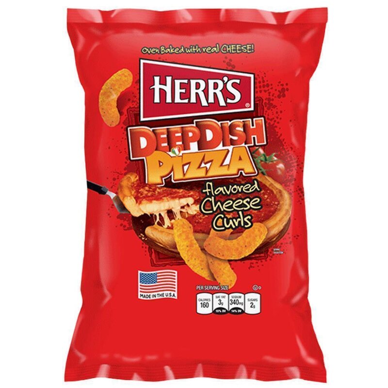 Herr's Deep Dish Pizza Curls USA | 12 x 170g