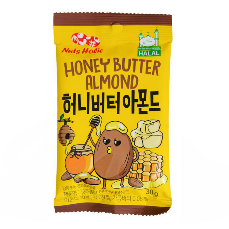 Nuts Holic Honey Butter Almond | 8 x 30g