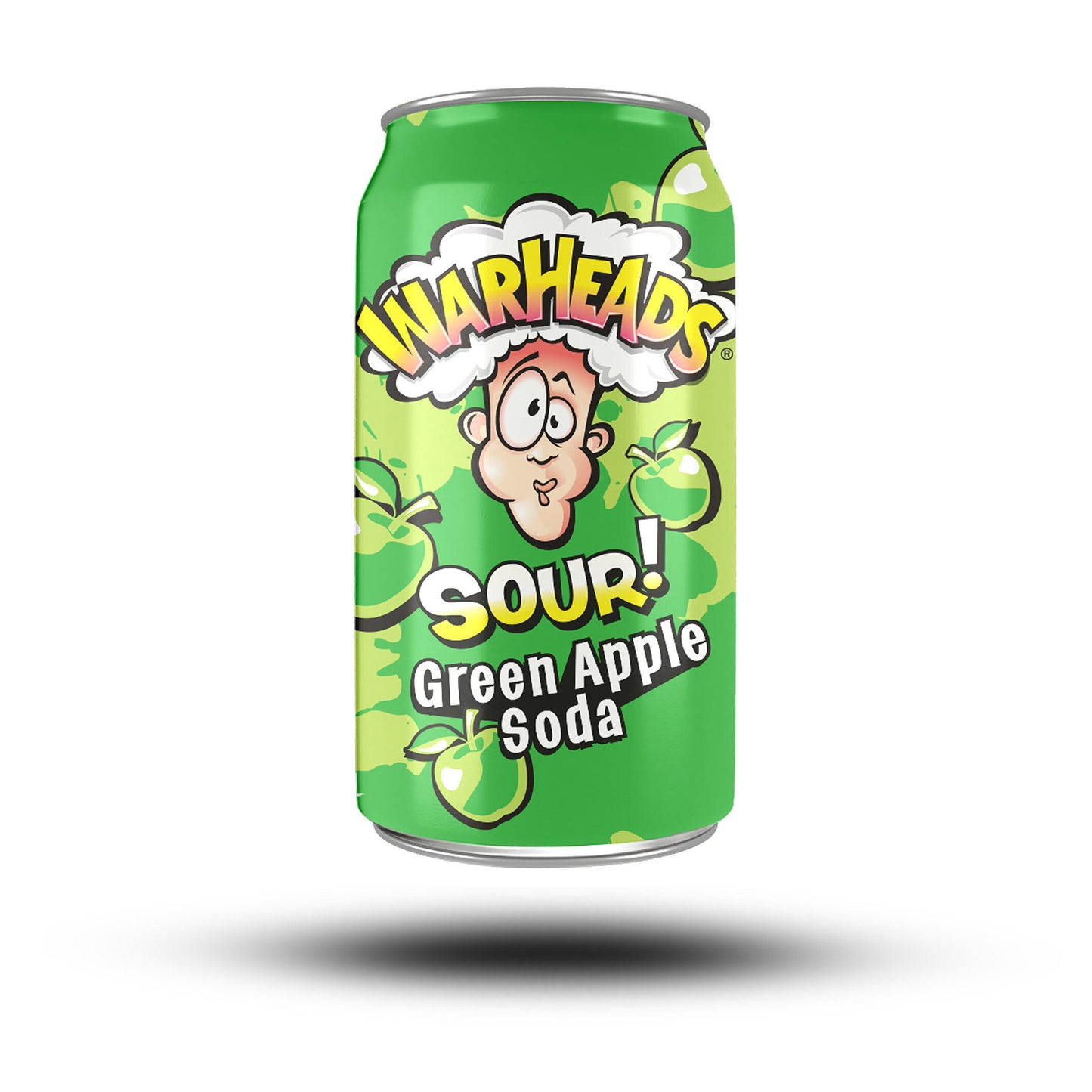 Warheads Sour Green Apple Soda | 24 x 330ml