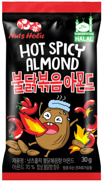 Nuts Holic Hot Spicy Almond | 8 x 30g