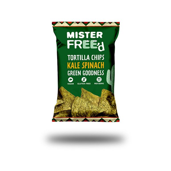 Tortilla Chips - Kale Spinach Green Goodness | 12 x 135g